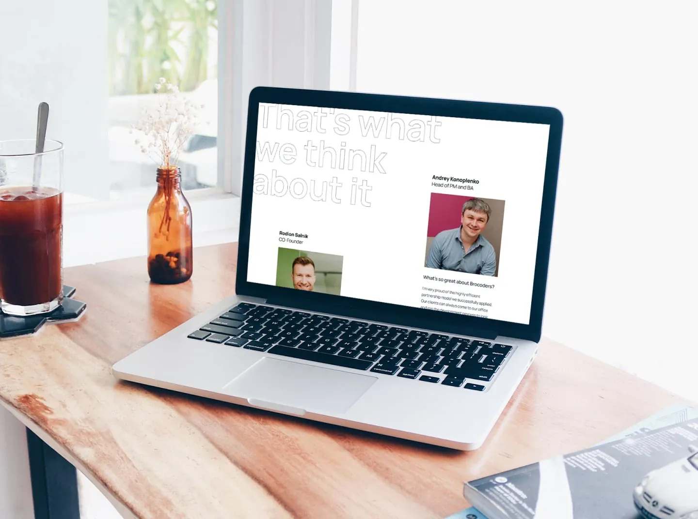 Brocoders website case study page design