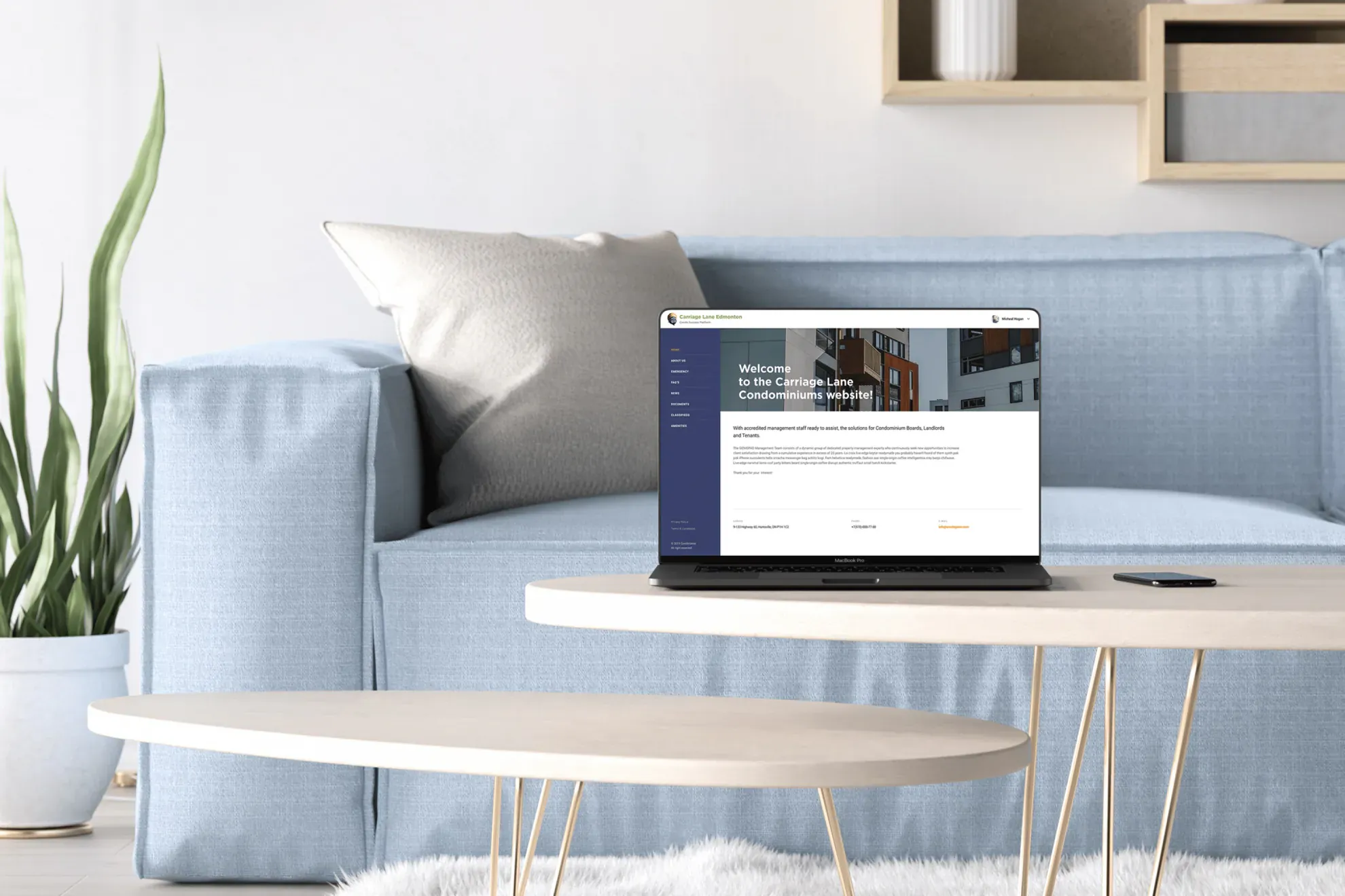 CondoGenie resident portal interface