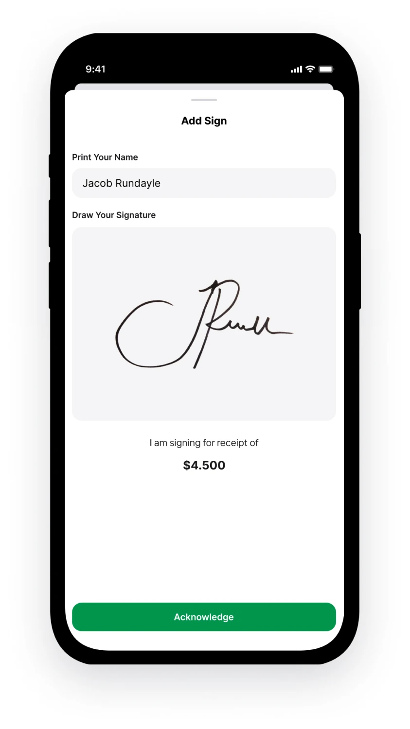 Iphone showing Add sign function in Revenue Boosters application
