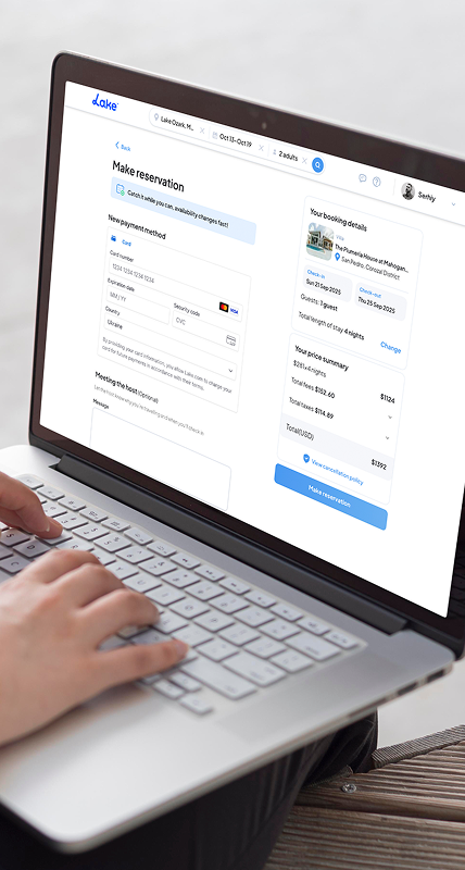 Close up hands typing keyboard