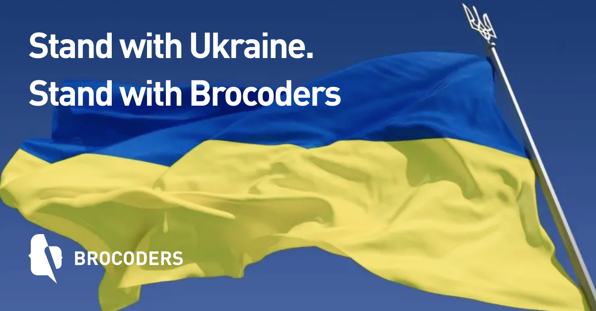 Stand with Brocoders. Stand with Ukraine