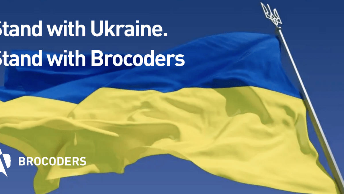 Stand with Brocoders. Stand with Ukraine